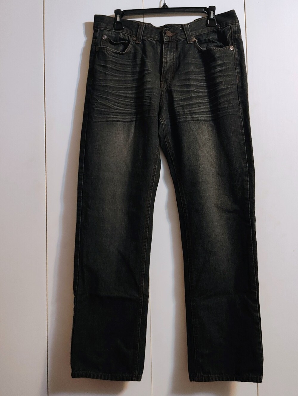 Men's Nostic Dark Wash Straight Leg Blue Jeans